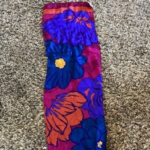Liz Claiborne Floral Scarf - Purple, Blue, Orange